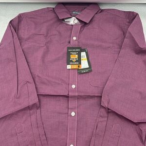 Van Heusen slim fit long sleeve dress shirt size medium